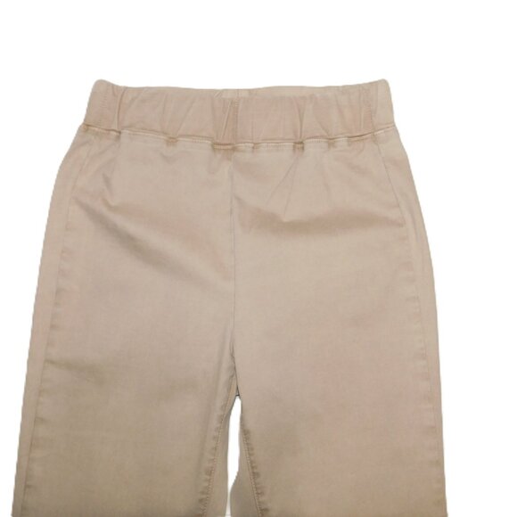 L'Agence Tan Pull On Elastic Waist Cropped High Waist Pants Size Small - Picture 5 of 6